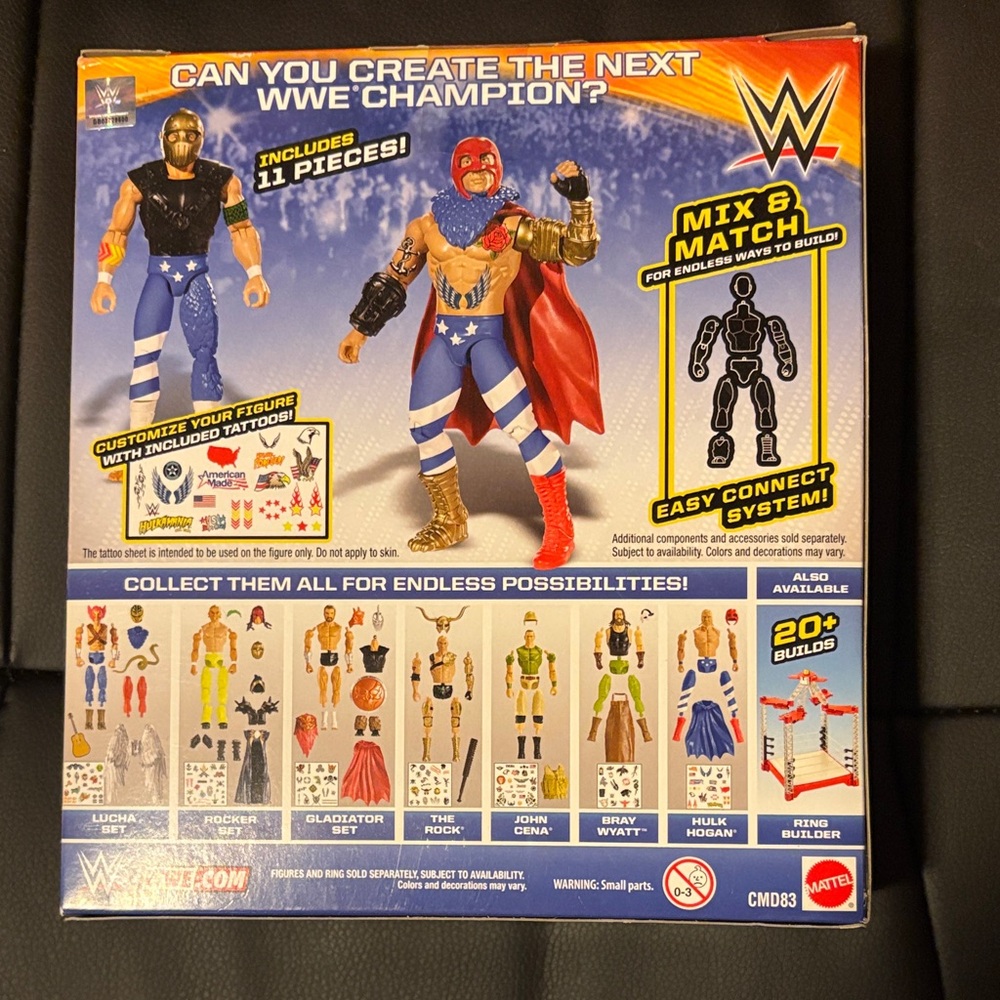 WWE Hulk Hogan Action Figure with Blue Cape & Red Mask - Picture 2 of 4